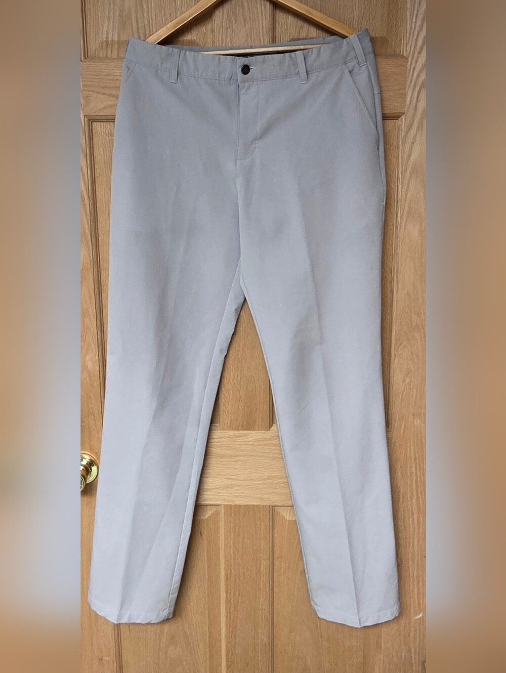 Adidas‎ Golf Pants Mens 34x34 Gray Straight Twill Stretch Performance